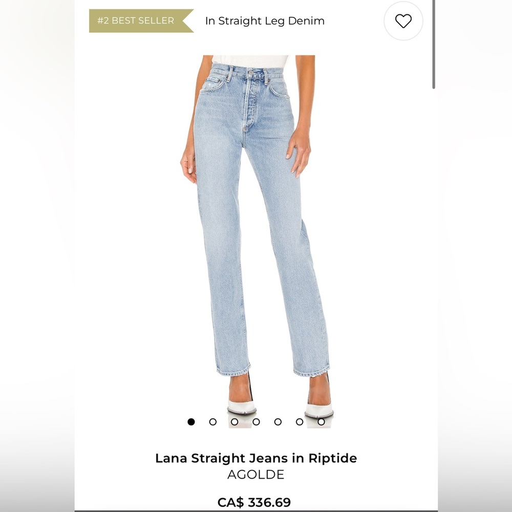 AGOLDE LANA STRAIGHT LEG